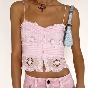 Isabel Marant Delphine top in light pink